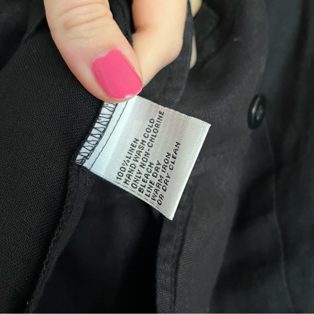 Talbots 100% Linen Button-Up Top - image 6